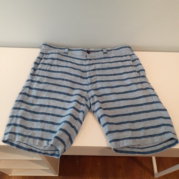 J. Crew Other - J.Crew Stanton Baird McNutt 100% Irish Linen Men's Shorts 32 Waist 9 Inch Inseam